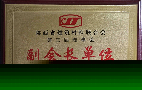 陜西省建筑材料聯合會第三屆理事長副會長單位